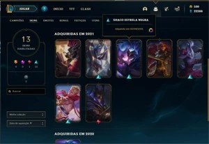 Conta Valorant Gold 1 e Skins + Conta LOL Sem Rank com Skins - League of Legends