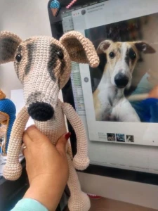 Cachorrinho Galgo ou Wippet - Artesanato e Personalizados