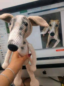 Cachorrinho Galgo ou Wippet - Artesanato e Personalizados
