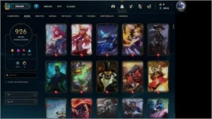 CONTA LEAGUE OF LEGENDS, 926 SKINS, COMPLETA LOL