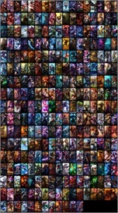 Promoção OURO 1 BORDA PLATINA MAIS DE 300 SKIN - League of Legends LOL