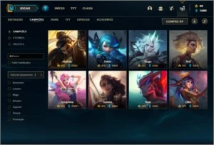 Conta unranked com 155 champs e 230 skins + 4 Vitoriosas - League of Legends LOL