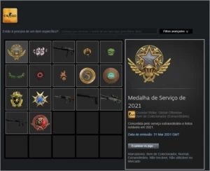Conta Steam com 6 medalhas no CSGO. - Counter Strike