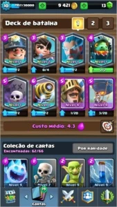Conta Clash royale lvl 10 com 6 lendárias arena 8