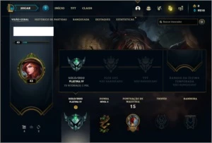 Conta platina 4 com 2 skins e 24 champs SEM EMAIL VERIFICADO - League of Legends LOL
