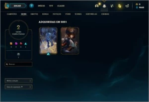 Conta platina 4 com 2 skins e 24 champs SEM EMAIL VERIFICADO - League of Legends LOL