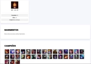conta no gold mmr boa pra smurfar! - League of Legends LOL