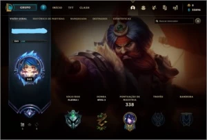 Conta lvl 262 Platina I 150 skins - League of Legends LOL