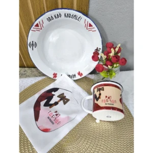 Caneca, Prato ou Kit Personalizado Orixás - Artesanato e Personalizados