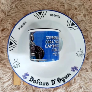 Caneca, Prato ou Kit Personalizado Orixás - Artesanato e Personalizados