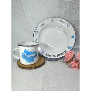 Caneca, Prato ou Kit Personalizado Orixás - Artesanato e Personalizados