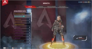 conta herança wraith - Apex Legends