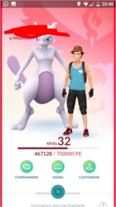 Conta Pokemon Go level 32 quase 33 coma vários lendários. - Pokémon