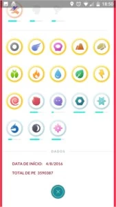 Conta Pokemon Go level 32 quase 33 coma vários lendários. - Pokémon
