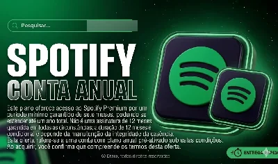 Spotify Premium Anual| Conta Privativa | 30 Dias - Assinaturas e Premium
