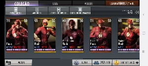 Conta Injustice 1 Mobile Todos os Batman disponíveis - IMVU