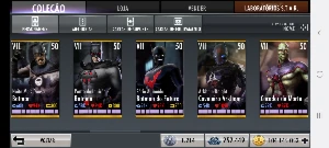 Conta Injustice 1 Mobile Todos os Batman disponíveis - IMVU