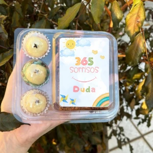 70 Adesivos 365 Sorrisos 6x4cm - Com Recorte - Artesanato e Personalizados