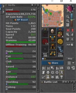 Conta Tibia RP 178  /  MS  118 outros Pacera
