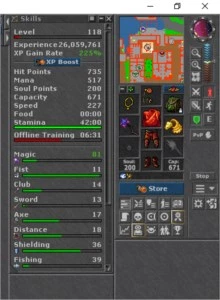 Conta Tibia RP 178  /  MS  118 outros Pacera