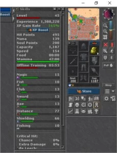 Conta Tibia RP 178  /  MS  118 outros Pacera