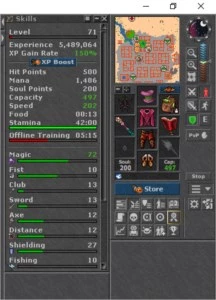 Conta Tibia RP 178  /  MS  118 outros Pacera