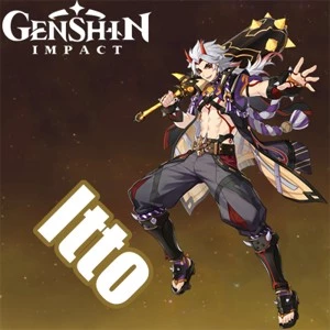 Contas Genshin Impact AR 5 com Arataki Itto