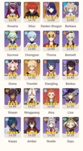 Genshin impact Raiden + Diluc + Orgulho celestial