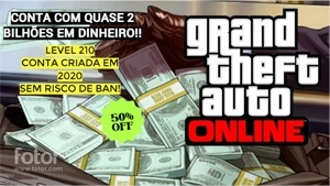 CONTA GTA V ONLINE COM 2BILHÕES EM DINHEIRO!