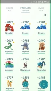 Conta de Pokémon GO 3ª Geração