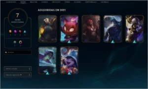 CONTA D3 MUITO BOA COM SKINS BOAS GANHANDO MUITO PDL - League of Legends LOL