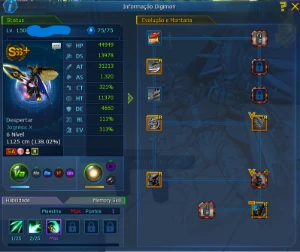 Conta La Dmo Omega Game 4 sss+ +Zero unity - Digimon Masters Online