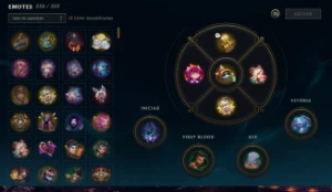 Conta Platina 1, 837 skins ,259 cromas , 1789 RP la - League of Legends LOL