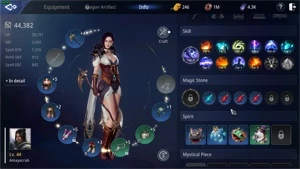 CONTA MIRA - 44,3K PP - LVL 44 - SA21 - MIR4