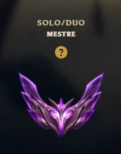 Conta league of legends mestre LOL
