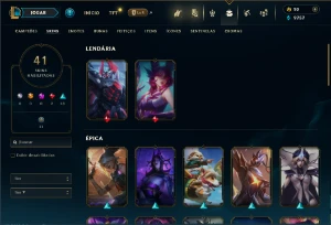 Ferro 2 com 85 Champs e 41 Skins ( SUP / ADC / MID ) - League of Legends LOL