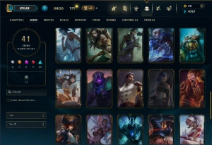 Ferro 2 com 85 Champs e 41 Skins ( SUP / ADC / MID ) - League of Legends LOL