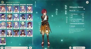 AR 55 SHOGUN E SHENHE COM ARMAS 5 ESTRELAS - Genshin Impact