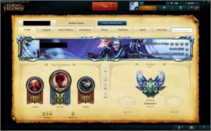 Conta de League of Legends Diamante V LOL