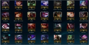 Conta B1 MMR ALTO// 77 Champions e 30 Skins - League of Legends LOL