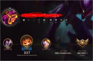 Conta B1 MMR ALTO// 77 Champions e 30 Skins - League of Legends LOL