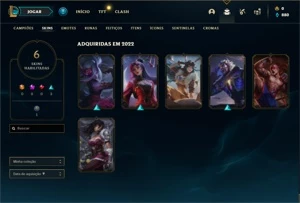 Conta platina 4 SEM EMAIL CONFIRMADO - League of Legends LOL