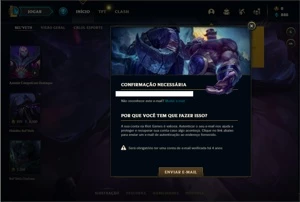 Conta platina 4 SEM EMAIL CONFIRMADO - League of Legends LOL