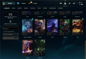 Conta platina 4 SEM EMAIL CONFIRMADO - League of Legends LOL