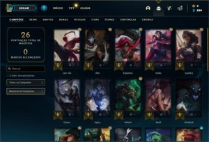 Conta platina 4 SEM EMAIL CONFIRMADO - League of Legends LOL