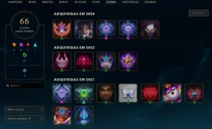 Conta Lol Mestre e Diamante 1 Flex Handlvl 2019 - League of Legends