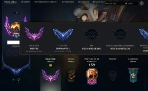 Conta Lol Mestre e Diamante 1 Flex Handlvl 2019 - League of Legends