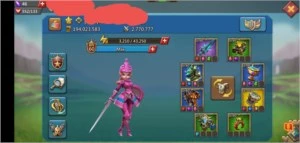 2 Contas Lords Mobile 194M de poder e uma 12M de poder