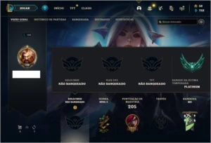 Conta unranked com 23 Skins e 66 Champs (Ex Platina) - League of Legends LOL