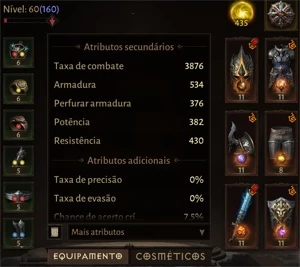 Conta Diablo Immortal Cruzado Paragon 160+ 3900 TC - Blizzard